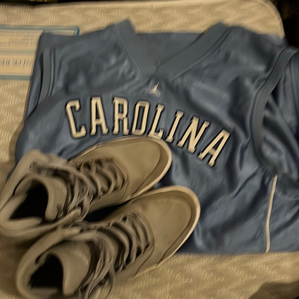 Jordan shoes and jersey